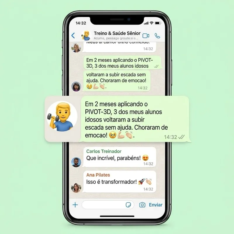 Depoimento WhatsApp - Grupo Treino e Saúde Senior